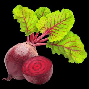 Beetroot with leaves